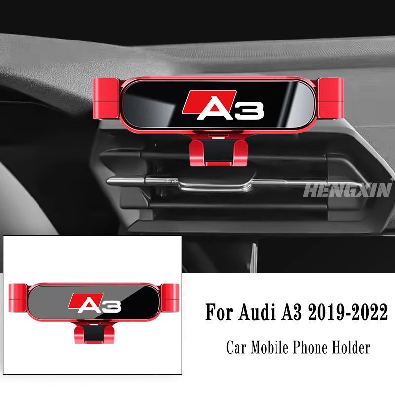 Car Mobile Phone Holder For Audi A3 S3 8V 2014-2025 Air Vent Mounts Stand GPS Gravity Navigation Bracket Car Accessories