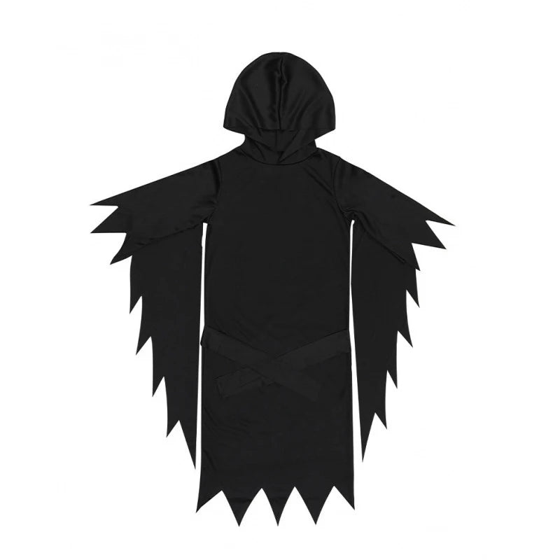 Halloween Party Reaper Cosplay Death Fancy Dress Performance Black Demon Costume Ghost Scary Skull Mask Adult Scream Costume