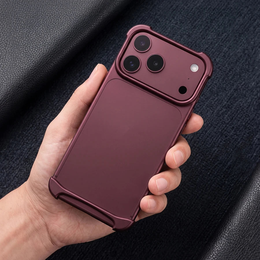 Genuine Aluminum SEBS Rubber Metal Bumper Double-layer ARC Case for IPhone 18 17 Pro Max Air Unique Design High-strength Cover