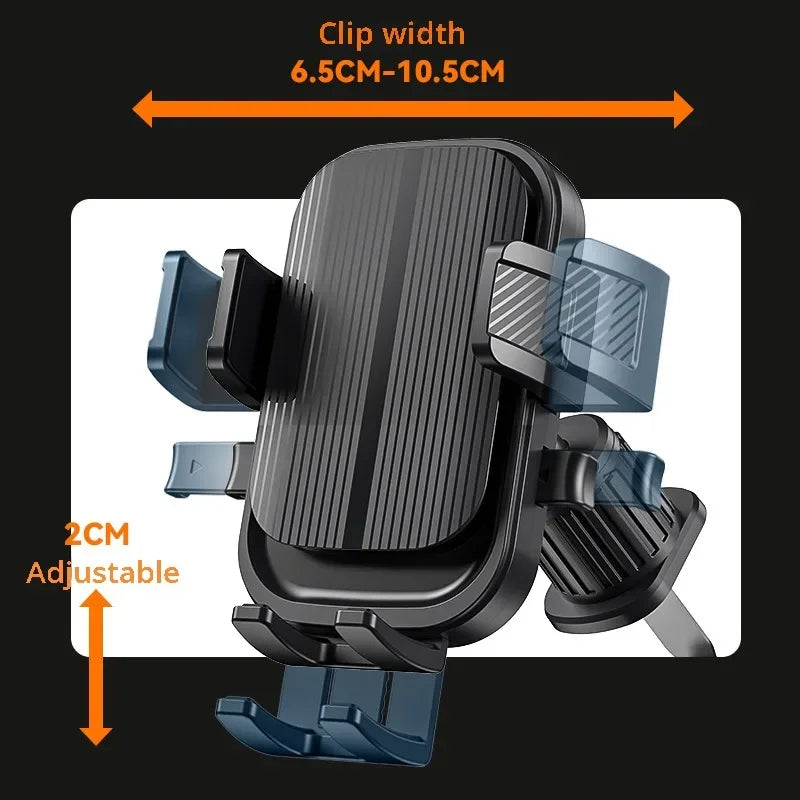Flexible Cell Phone Holder Car, Phone Mount for Car Air Vent, Universal Auto Lock Car Phone Holder for iPhone Most Smartphone