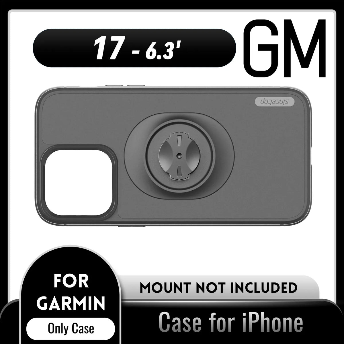 Shockproof Case for Garmin Bike Mounts / Holders For Apple iPhone 17 16 15 14 13 12 11 8 7 Pro X Max Plus SE Protective Cover