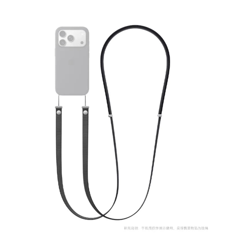 High End Official Magnetic Woven Strap for Orginal Iphone 17 16 15 Pro Max 17 Air Phone Crossbody Lanyard Anti-loss Apple Strap