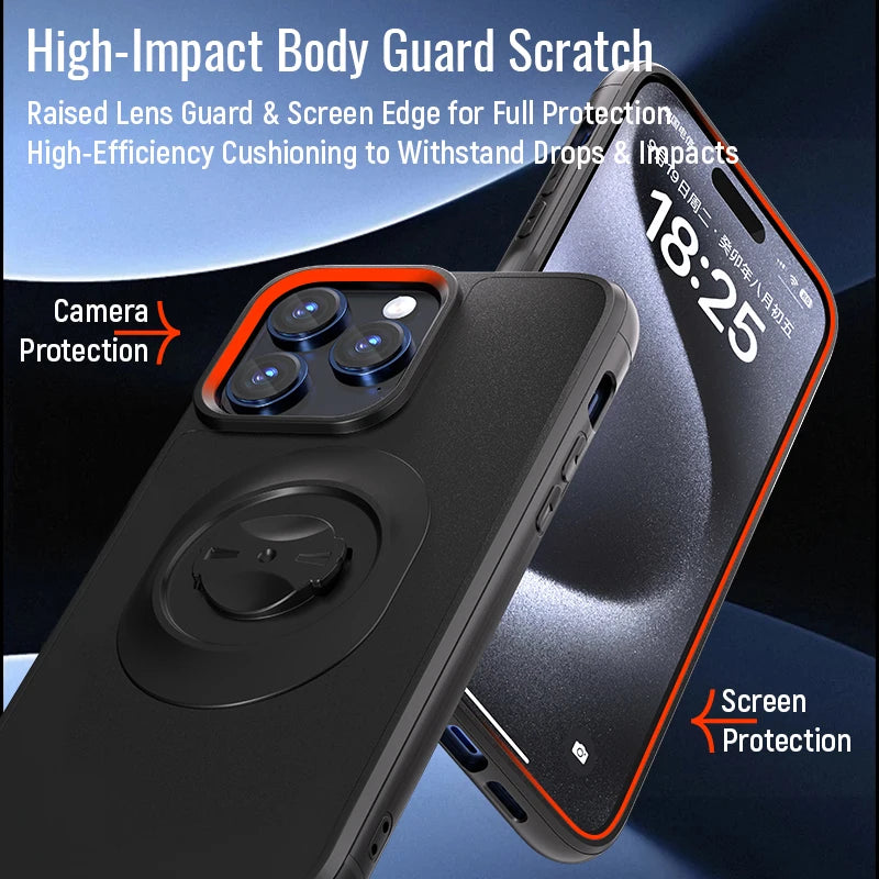 Shockproof Case for Garmin Bike Mounts / Holders For Apple iPhone 17 16 15 14 13 12 11 8 7 Pro X Max Plus SE Protective Cover