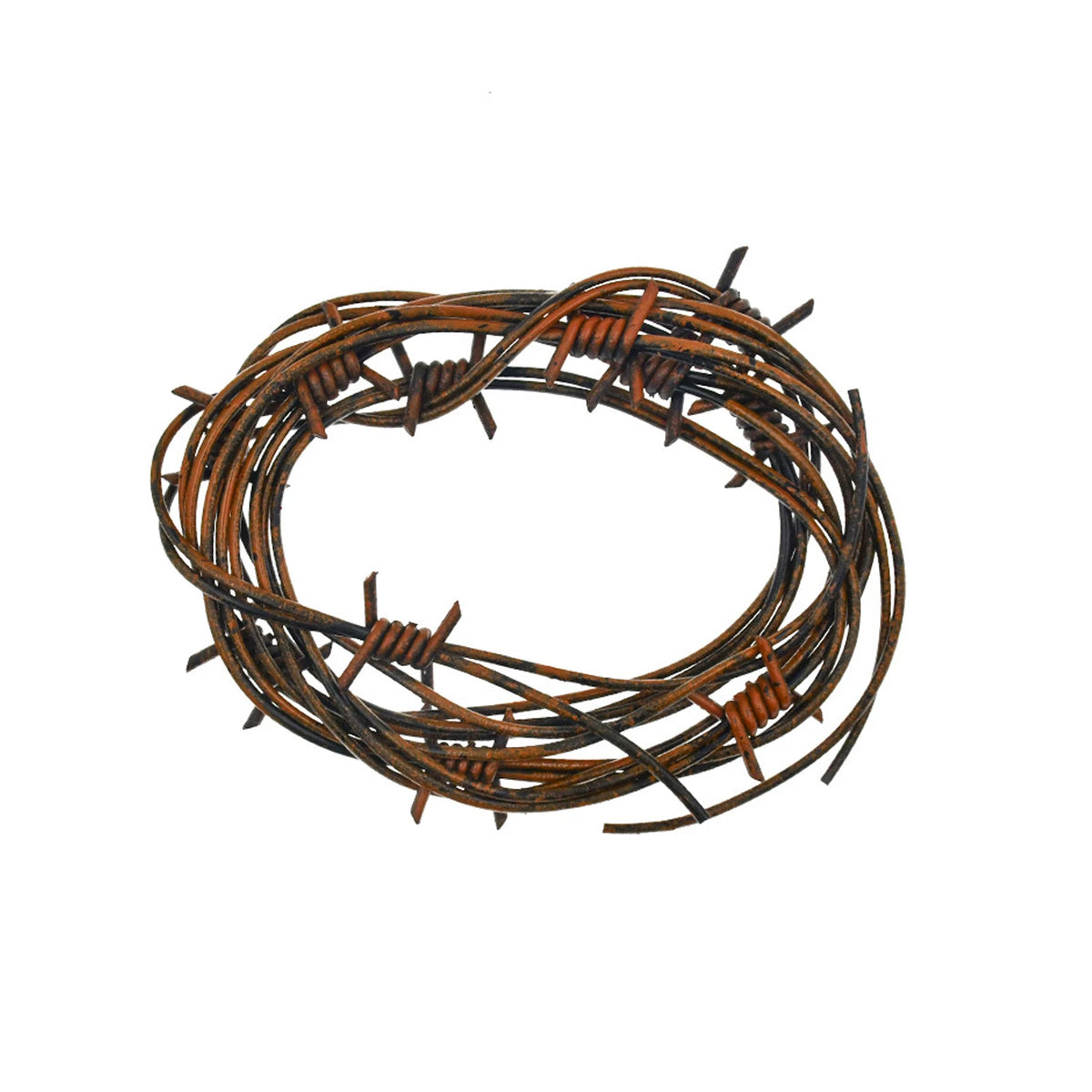 2.5M Fake Rusted Silver Barbed Barb Wire Decoration Halloween Barbed Wires Garland Haunted House Prop Western Party Decorations