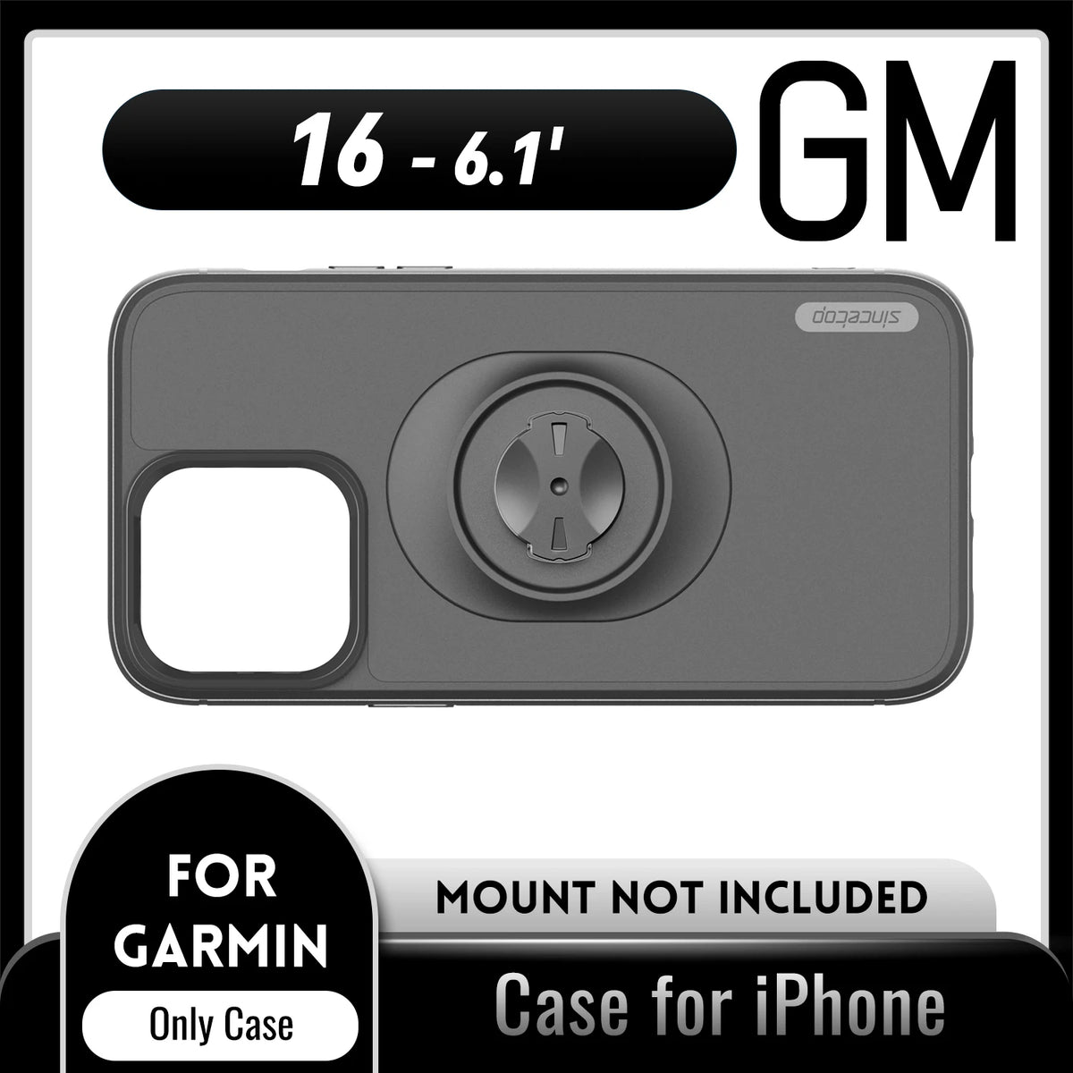 Shockproof Case for Garmin Bike Mounts / Holders For Apple iPhone 17 16 15 14 13 12 11 8 7 Pro X Max Plus SE Protective Cover