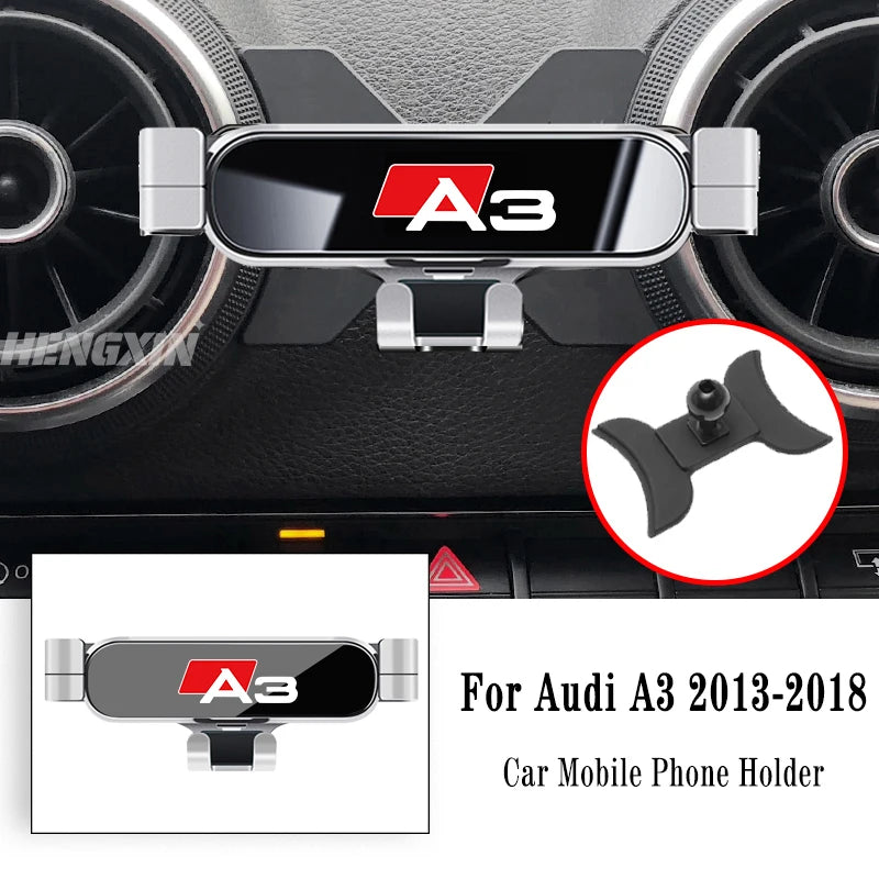 Car Mobile Phone Holder For Audi A3 S3 8V 2014-2025 Air Vent Mounts Stand GPS Gravity Navigation Bracket Car Accessories