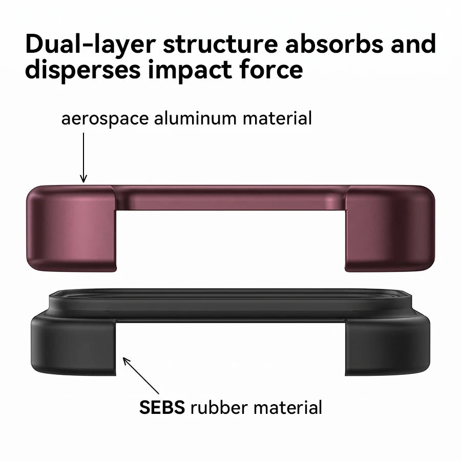 Genuine Aluminum SEBS Rubber Metal Bumper Double-layer ARC Case for IPhone 18 17 Pro Max Air Unique Design High-strength Cover