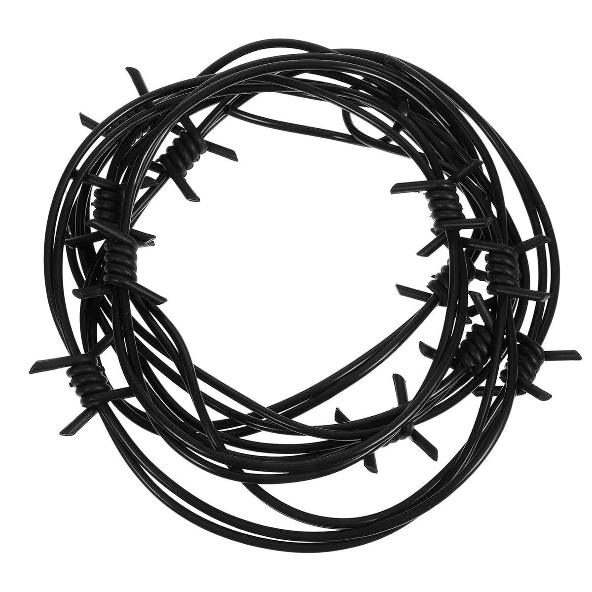 2.5M Fake Rusted Silver Barbed Barb Wire Decoration Halloween Barbed Wires Garland Haunted House Prop Western Party Decorations