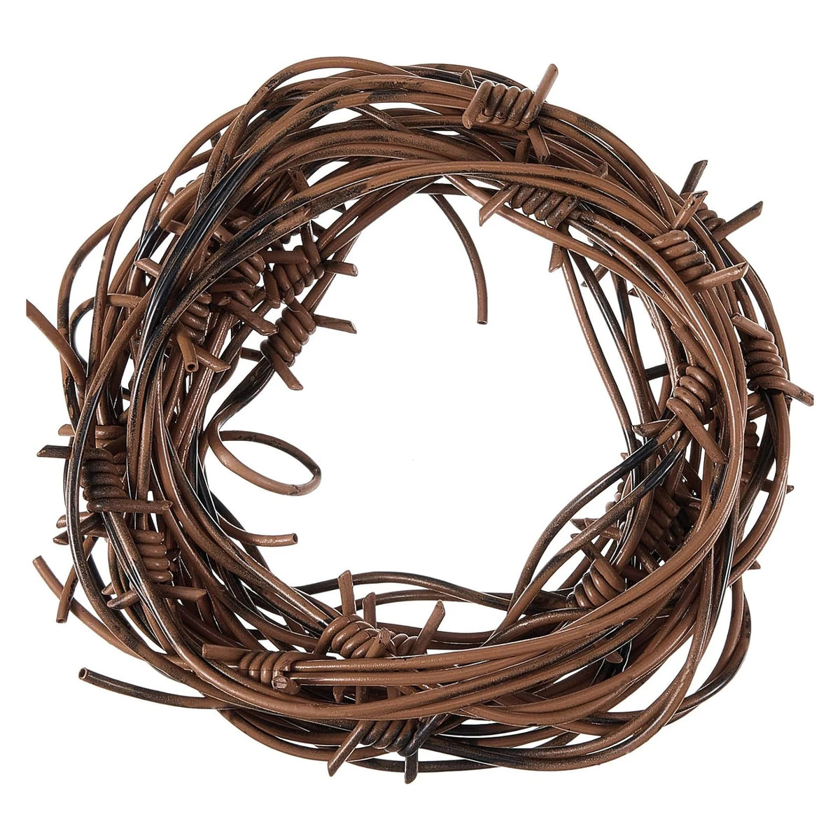2.5M Fake Rusted Silver Barbed Barb Wire Decoration Halloween Barbed Wires Garland Haunted House Prop Western Party Decorations