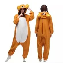 Sazac Rilakkuma Kigurumi Adult Anime Jumpsuit Pajamas Kawaii Cute Cartoon Character Loungewear For Home Party