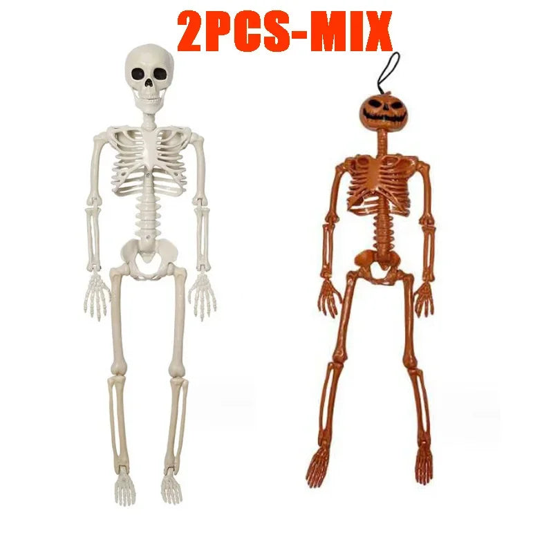 40cm Halloween Human Shape Skeleton,Posable Skeleton,Human Shape Bones,Halloween Herror Decorations,Haunted House Horror Props