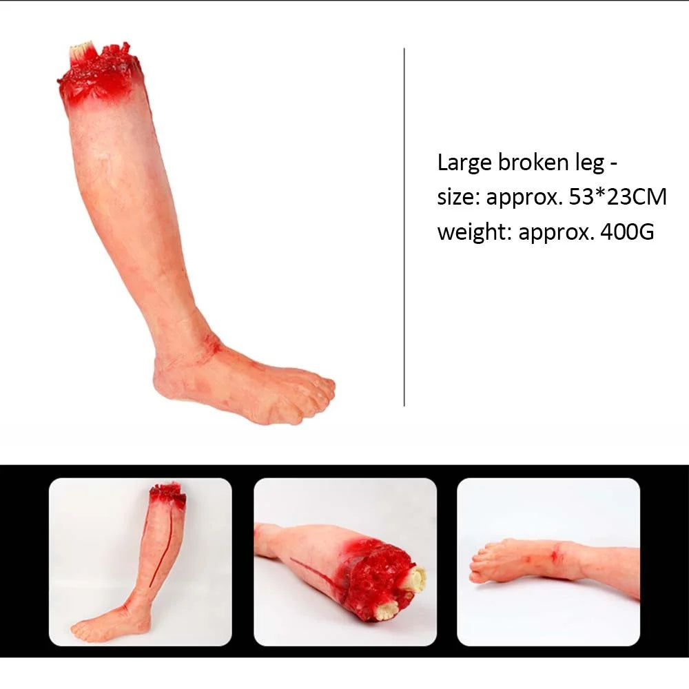 Halloween Prop Bloody Scary Fake Organ Human Brain Body Parts Fake Hand Finger Leg Foot Brain Heart Party Accessories