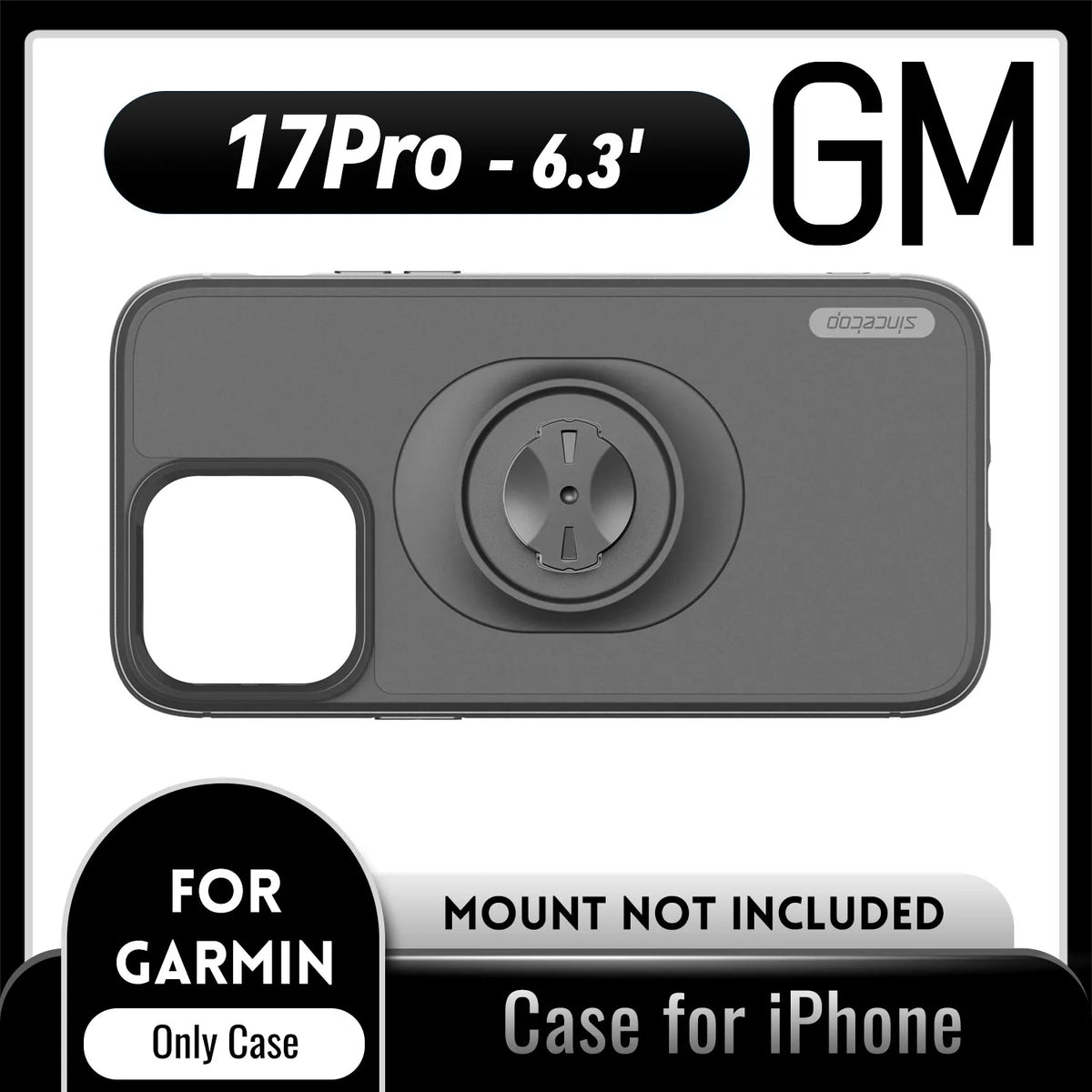 Shockproof Case for Garmin Bike Mounts / Holders For Apple iPhone 17 16 15 14 13 12 11 8 7 Pro X Max Plus SE Protective Cover
