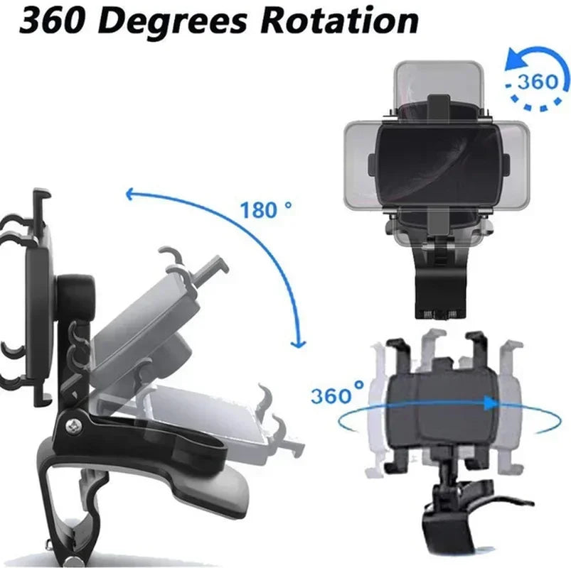 Universal Car Phone Holder Dashboard Windshield Mount Phone Cradle Bracket for Smartphone