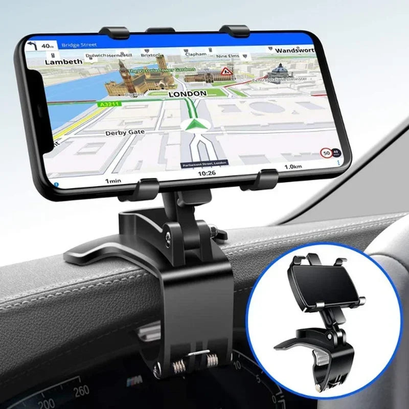 Universal Car Phone Holder Dashboard Windshield Mount Phone Cradle Bracket for Smartphone