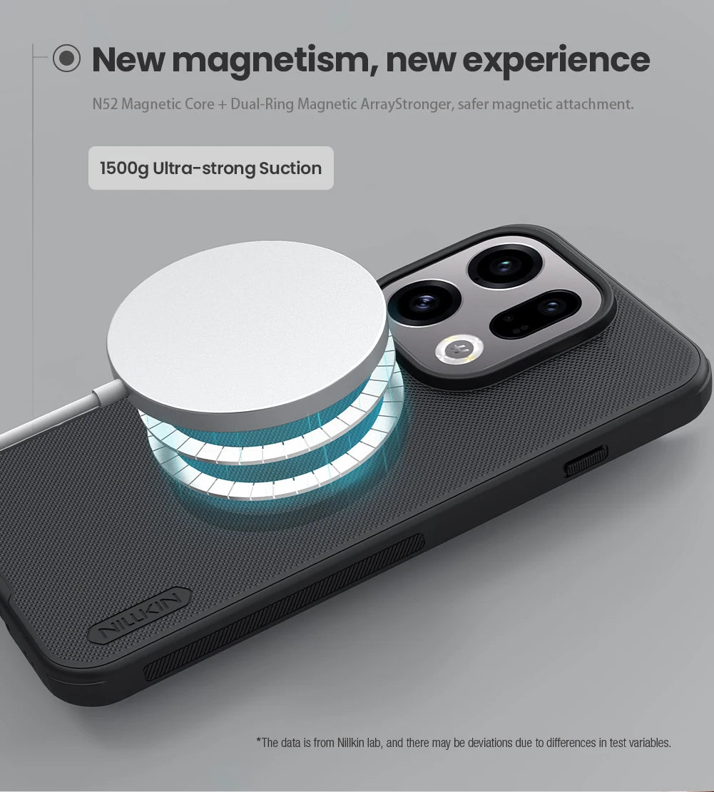 For OPPO Find X9/X9 Pro/X10 Pro Max/X10 5G Magsafe Case Nillkin Magnetic Frosted Shield 360 TPU frame Matte full Back Cover