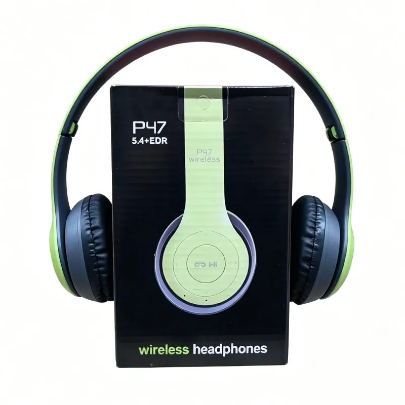 Foldable Bluetooth Headphones Wireless Overhead Earphones with Microphone Volume Control for smartphones Game Headset