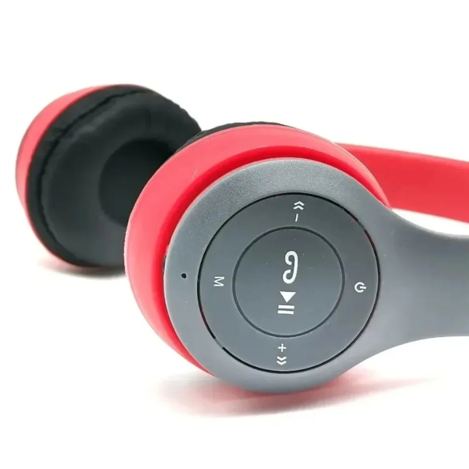 Foldable Bluetooth Headphones Wireless Overhead Earphones with Microphone Volume Control for smartphones Game Headset