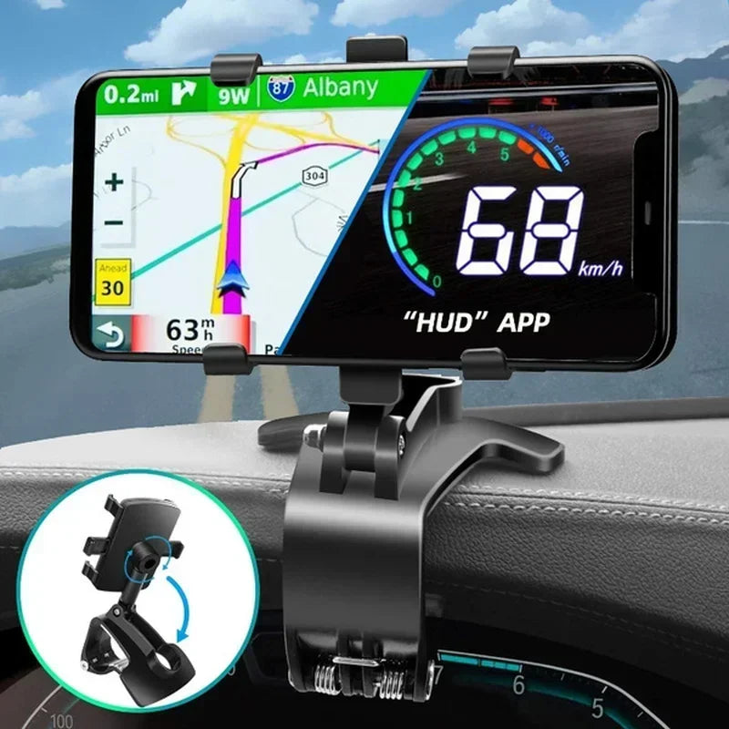 Universal Car Phone Holder Dashboard Windshield Mount Phone Cradle Bracket for Smartphone