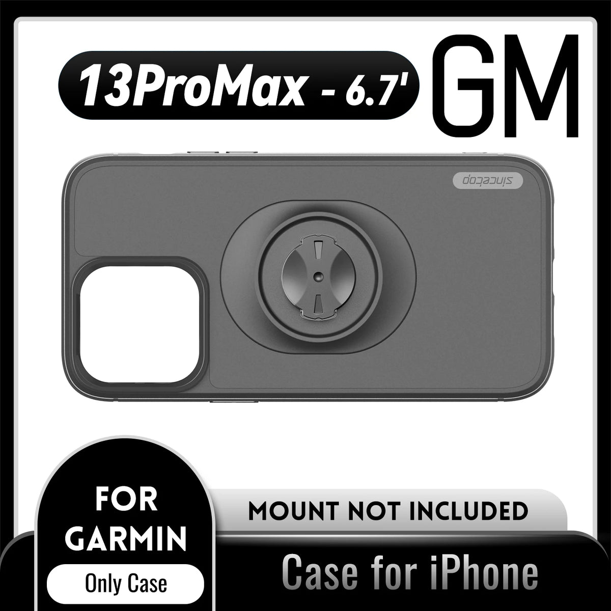 Shockproof Case for Garmin Bike Mounts / Holders For Apple iPhone 17 16 15 14 13 12 11 8 7 Pro X Max Plus SE Protective Cover