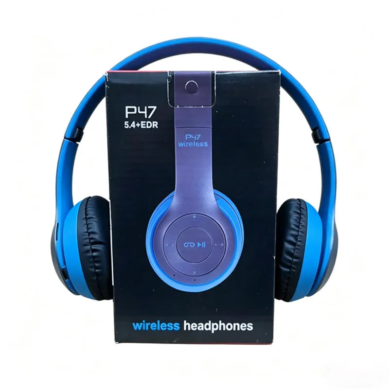 Foldable Bluetooth Headphones Wireless Overhead Earphones with Microphone Volume Control for smartphones Game Headset