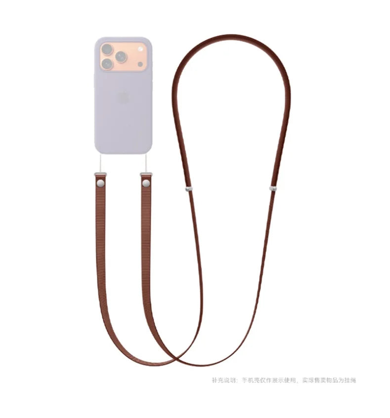 High End Official Magnetic Woven Strap for Orginal Iphone 17 16 15 Pro Max 17 Air Phone Crossbody Lanyard Anti-loss Apple Strap