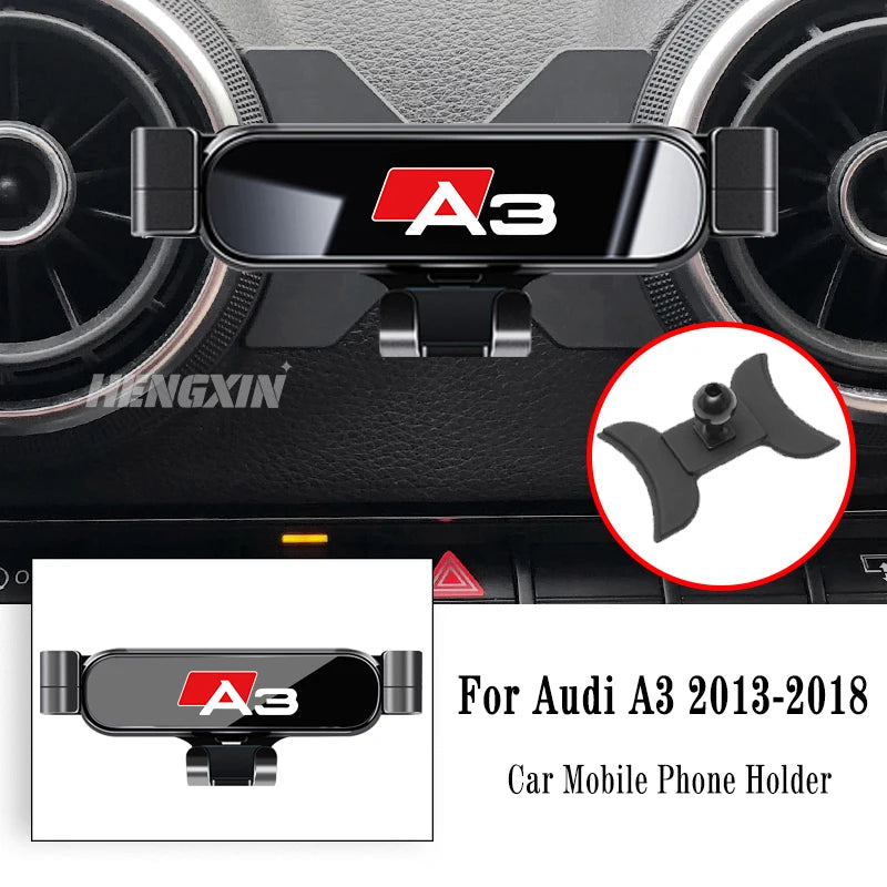 Car Mobile Phone Holder For Audi A3 S3 8V 2014-2025 Air Vent Mounts Stand GPS Gravity Navigation Bracket Car Accessories
