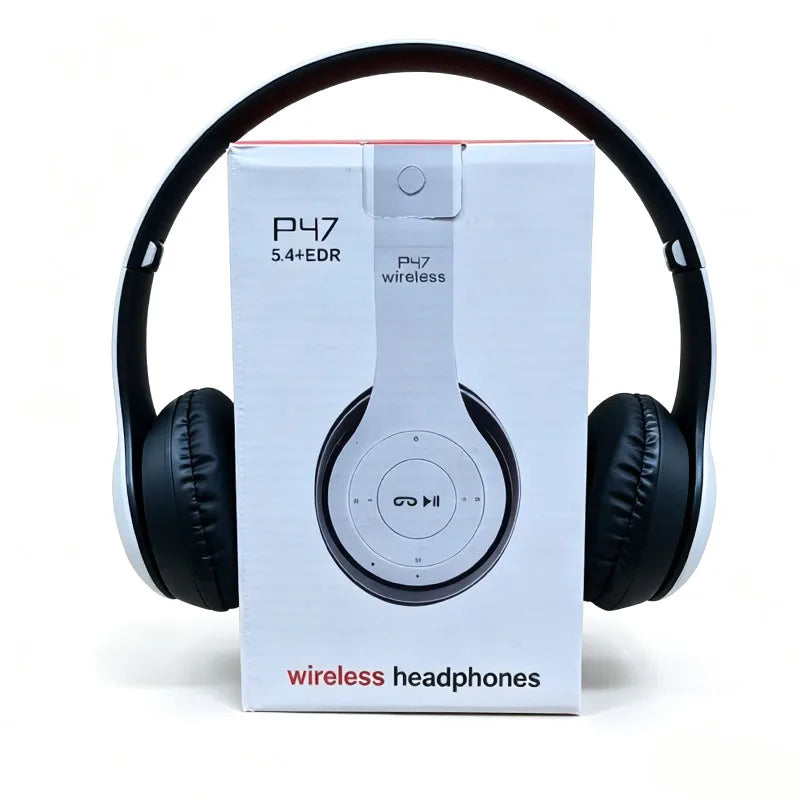 Foldable Bluetooth Headphones Wireless Overhead Earphones with Microphone Volume Control for smartphones Game Headset