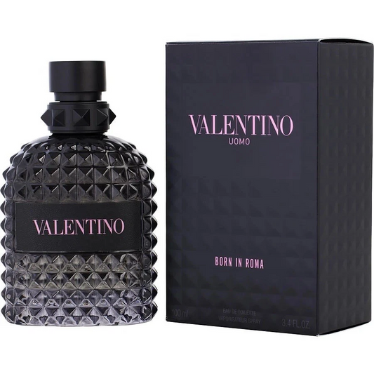 VALENTINO UOMO BORN IN ROMA INTENSE EAU DE PARFUM SPRAY 3.4 Oz /100 ml sealed