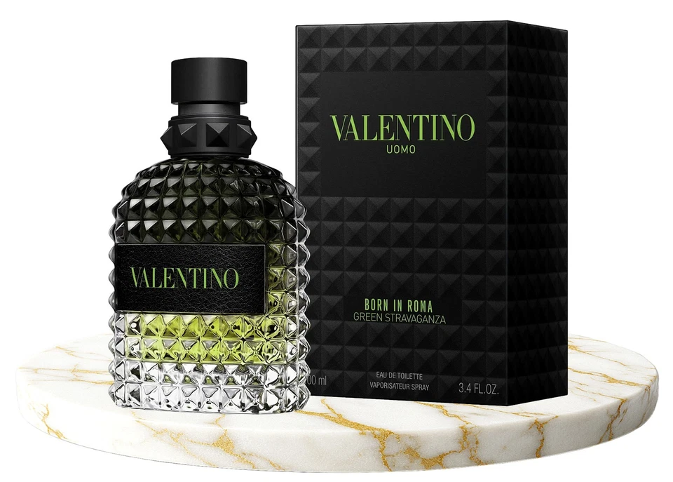 Valentino Uomo Born In Roma Green Stravaganza 3.4 oz. EDT Spray for Men